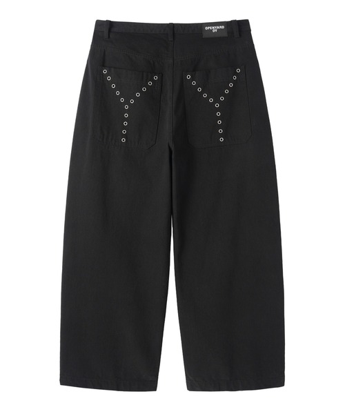 OY(オーワイ)の「『OY/オーワイ』BULLET TUCK WIDE VOLUME PANTS/ブレットタックワイドボリュームパンツ(デニムパンツ・メンズ・ブラック・L/M/S)」の9枚目の写真