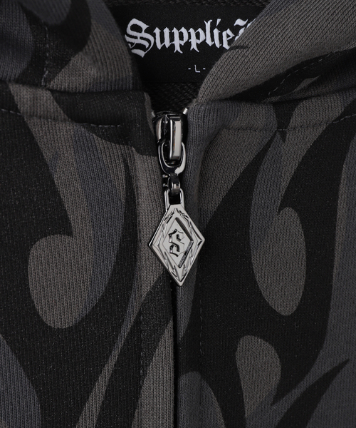 SUPPLIER（サプライヤー）の「SUPPLIER / サプライヤー Tribal Camo Zip Hoodie（パーカー・メンズ・ブラック・LARGE/MEDIUM）」の4枚目の写真