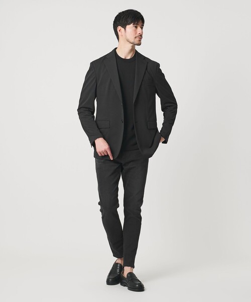 BEAUTY&YOUTH UNITED ARROWS(ビューティーアンドユースユナイテッドアローズ)の「【WEB限定 WARDROBE SMART】エアリーピケ コンフォート セットアップ/ジャケット&イージー(セットアップ・メンズ・ダークグレー/ネイビー/ブラック・XL/L/M/S)」の4枚目の写真