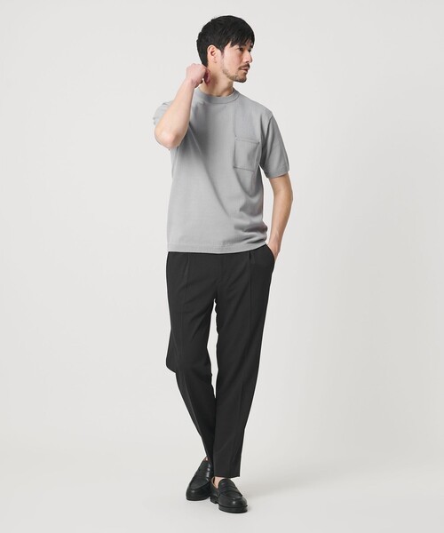 BEAUTY&YOUTH UNITED ARROWS(ビューティーアンドユースユナイテッドアローズ)の「【WEB限定 WARDROBE SMART】エアリーピケ コンフォート セットアップ/ジャケット&イージー(セットアップ・メンズ・ダークグレー/ネイビー/ブラック・XL/L/M/S)」の22枚目の写真