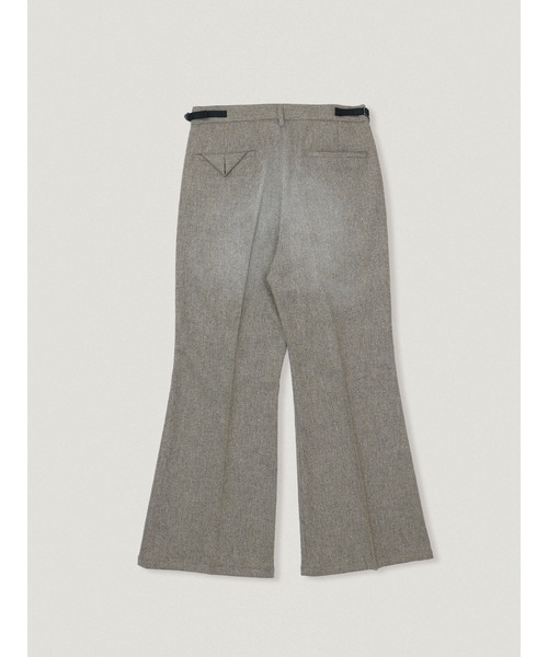 elephant TRIBAL fabrics（エレファントトライバルファブリックス）の「elephant TRIBAL fabrics Boro Flared Slacks【Wool Tweed】（スラックス・メンズ・グレイッシュベージュ・2/1）」の2枚目の写真
