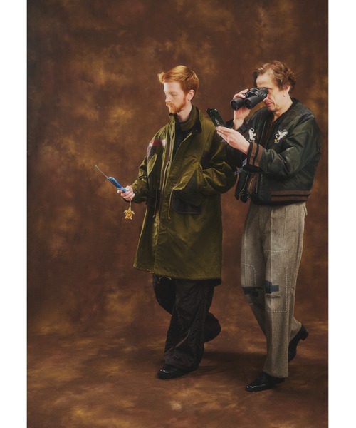 elephant TRIBAL fabrics（エレファントトライバルファブリックス）の「elephant TRIBAL fabrics Boro Flared Slacks【Wool Tweed】（スラックス・メンズ・グレイッシュベージュ・2/1）」の6枚目の写真