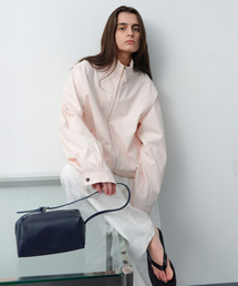 LEVAR（レバー）の「Ground Raglan Zip-up Jumper - Blush Pink（ナイロンジャケット）」