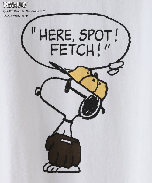 LOWRYS FARM(ローリーズファーム)の「【LFM(U)】SNOOPYプリントTSS 656662(Tシャツ/カットソー・メンズ・ブラック/イエロー/ホワイト・MEDIUM/LARGE)」の8枚目の写真