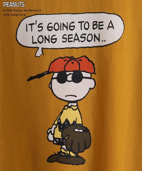 LOWRYS FARM(ローリーズファーム)の「【LFM(U)】SNOOPYプリントTSS 656662(Tシャツ/カットソー・メンズ・ブラック/イエロー/ホワイト・MEDIUM/LARGE)」の9枚目の写真