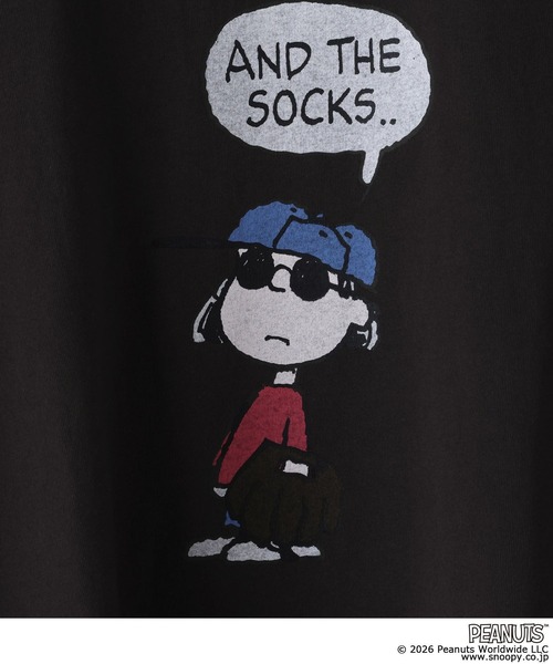 LOWRYS FARM(ローリーズファーム)の「【LFM(U)】SNOOPYプリントTSS 656662(Tシャツ/カットソー・メンズ・ブラック/イエロー/ホワイト・MEDIUM/LARGE)」の10枚目の写真