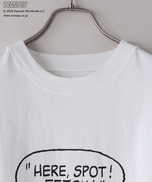 LOWRYS FARM(ローリーズファーム)の「【LFM(U)】SNOOPYプリントTSS 656662(Tシャツ/カットソー・メンズ・ブラック/イエロー/ホワイト・MEDIUM/LARGE)」の5枚目の写真