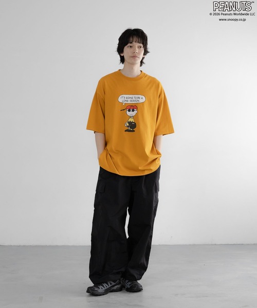 LOWRYS FARM(ローリーズファーム)の「【LFM(U)】PEANUTSプリントTSS 656662(Tシャツ/カットソー・メンズ・ブラック/イエロー/ホワイト・MEDIUM/LARGE)」の11枚目の写真