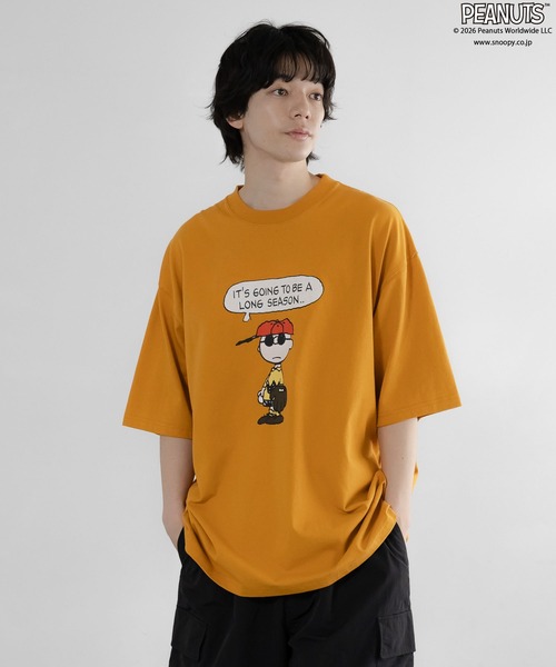 LOWRYS FARM(ローリーズファーム)の「【LFM(U)】PEANUTSプリントTSS 656662(Tシャツ/カットソー・メンズ・ブラック/イエロー/ホワイト・MEDIUM/LARGE)」の12枚目の写真