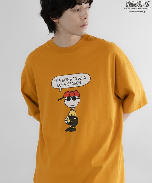 LOWRYS FARM(ローリーズファーム)の「【LFM(U)】PEANUTSプリントTSS 656662(Tシャツ/カットソー・メンズ・ブラック/イエロー/ホワイト・MEDIUM/LARGE)」の14枚目の写真