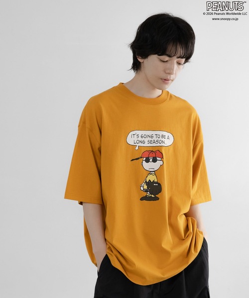 LOWRYS FARM(ローリーズファーム)の「【LFM(U)】PEANUTSプリントTSS 656662(Tシャツ/カットソー・メンズ・ブラック/イエロー/ホワイト・MEDIUM/LARGE)」の20枚目の写真