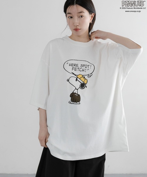 LOWRYS FARM(ローリーズファーム)の「【LFM(U)】PEANUTSプリントTSS 656662(Tシャツ/カットソー・メンズ・ブラック/イエロー/ホワイト・MEDIUM/LARGE)」の19枚目の写真