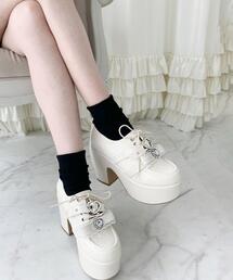 cs T&P（シーエスティーアンドピー）の「夢見る厚底キラキラハート付きパンプス（パンプス）」