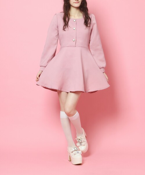 cs T&P(シーエスティーアンドピー)の「夢見る厚底キラキラハート付きパンプス(パンプス・レディース・ブルー系1/アイボリー系1/ブラック系1/ピンク系6・M/S/LL/L)」の17枚目の写真