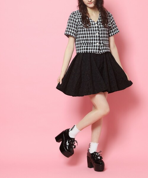 cs T&P(シーエスティーアンドピー)の「夢見る厚底キラキラハート付きパンプス(パンプス・レディース・ブルー系1/アイボリー系1/ブラック系1/ピンク系6・M/S/LL/L)」の21枚目の写真