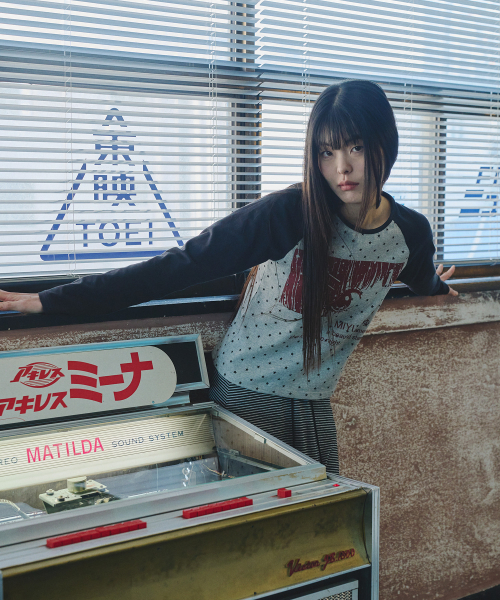 MIHEV(ミヘブ)の「ミユ 別途ト ナグラン ロングスリーブTシャツ メランジブラック(Tシャツ/カットソー・レディース・その他・FREE)」の5枚目の写真