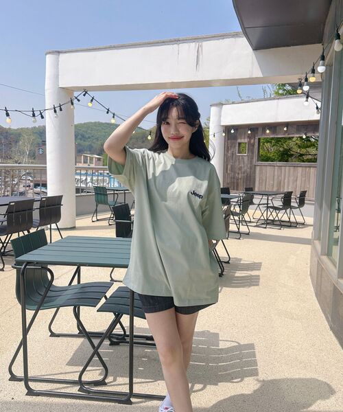 JEEP（ジープ）の「[230g] M-ロゴグラフィック半袖Tシャツ (JQ5TSU174MT)（Tシャツ/カットソー・レディース・その他・SMALL/MEDIUM/LARGE/X-LARGE/2XL/X-SMALL）」の7枚目の写真