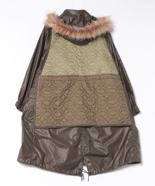 beautiful people（ビューティフルピープル）の「multilayering highc-ount chint 1535103009（ダッフルコート・レディース・オリーブ・36）」の2枚目の写真