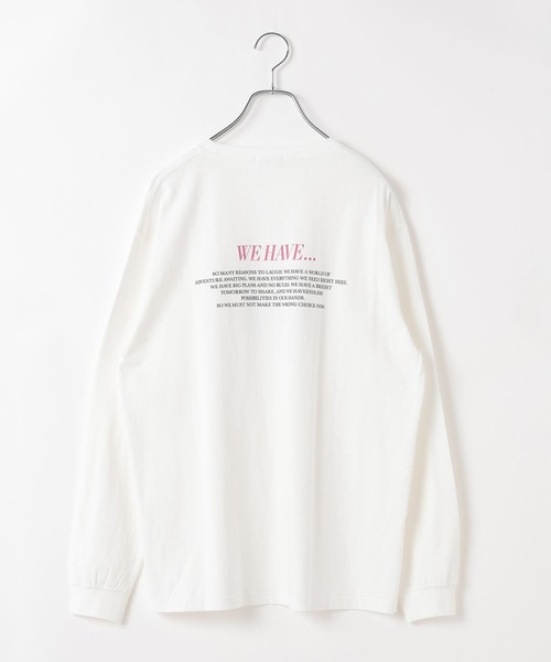 LEPSIM（レプシィム）の「アソートグラフィックロンT2　659239（Tシャツ/カットソー・レディース・ピンク/ライトグレー/オフホワイト・FREE）」の10枚目の写真