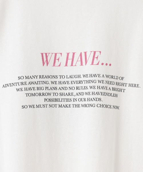 LEPSIM（レプシィム）の「アソートグラフィックロンT2　659239（Tシャツ/カットソー・レディース・ピンク/ライトグレー/オフホワイト・FREE）」の20枚目の写真