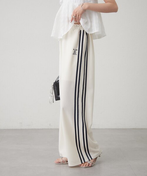 mystic（ミスティック）の「ロゴ刺繍イージーパンツ（その他パンツ・レディース・ブラック/アイボリー/レッド・2/1）」の7枚目の写真