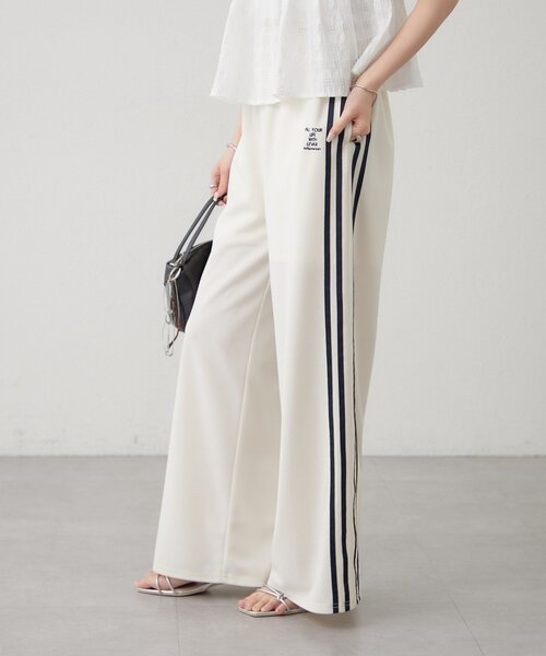 mystic（ミスティック）の「ロゴ刺繍イージーパンツ（その他パンツ・レディース・ブラック/アイボリー/レッド・2/1）」の16枚目の写真