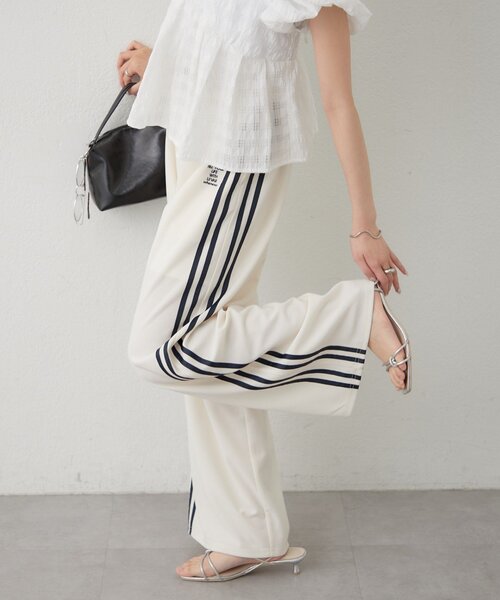 mystic（ミスティック）の「ロゴ刺繍イージーパンツ（その他パンツ・レディース・ブラック/アイボリー/レッド・2/1）」の17枚目の写真