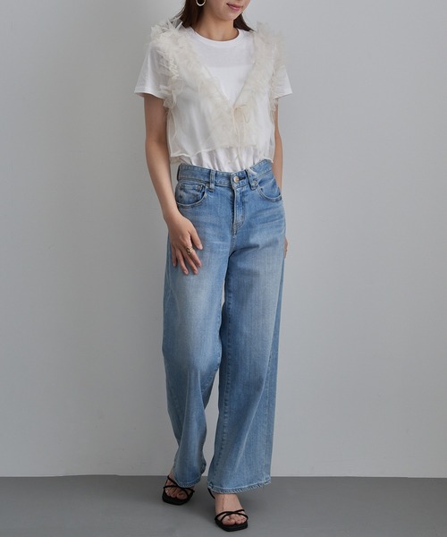 MAISON BREEZE reveur(メゾンブリーズレヴール)の「【MAISON BREEZE reveur】フリルチュールビスチェ trc(キャミソール・レディース・ブラック/アイボリー/ブラウン/チャコールグレー・FREE)」の15枚目の写真