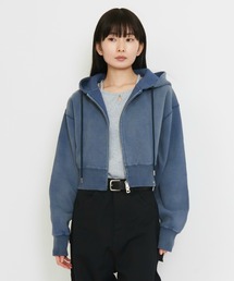 Dickies/ディッキーズ レディース サーマルショートフーディー/ショート丈/ZIPパーカー