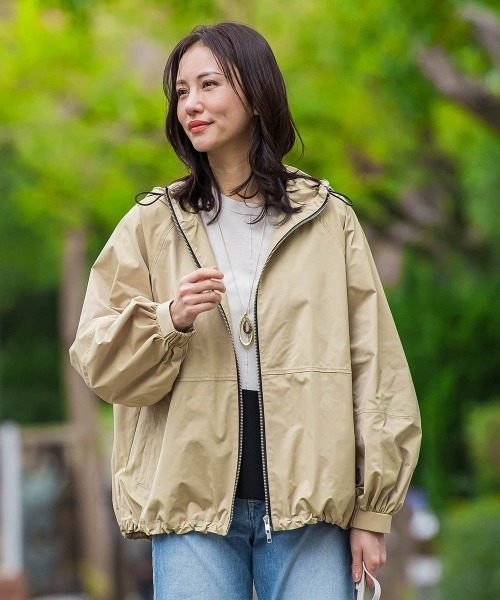 LAUTREAMONT（ロートレアモン）の「スミタフタマンパ≪洗える≫（マウンテンパーカー・レディース・ブラック/ベージュ/キャメル・9号/7号）」の3枚目の写真