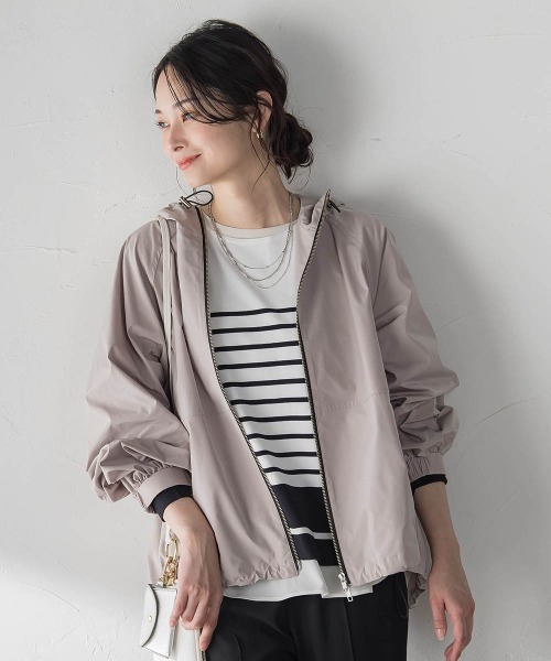 LAUTREAMONT（ロートレアモン）の「スミタフタマンパ≪洗える≫（マウンテンパーカー・レディース・ブラック/ベージュ/キャメル・9号/7号）」の5枚目の写真
