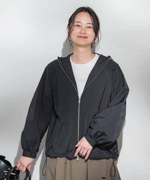 LAUTREAMONT（ロートレアモン）の「スミタフタマンパ≪洗える≫（マウンテンパーカー・レディース・ブラック/ベージュ/キャメル・9号/7号）」の13枚目の写真