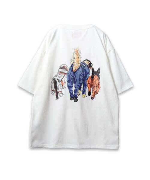 CORISCO(コリスコ)の「【CORISCO】 度詰め天竺アニマル前後プリントTEE ネコ イヌ プリント(Tシャツ/カットソー・メンズ・ホワイト系1/ホワイト/ミント/ブラック系1/グリーン/ブラック/ライトピンク・2/3)」の10枚目の写真