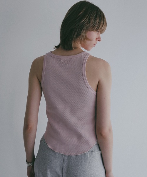 MANOF（マノフ）の「FAITH×MANOF THERMAL HENLY TANK（タンクトップ・レディース・オートミール/ピンク/チャコールグレー・F）」の15枚目の写真