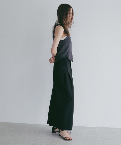 MANOF（マノフ）の「FAITH×MANOF THERMAL HENLY TANK（タンクトップ・レディース・オートミール/ピンク/チャコールグレー・F）」の6枚目の写真