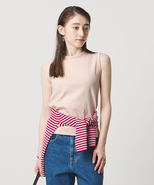 コットン フライス ノースリーブトップス（Tシャツ/カットソー