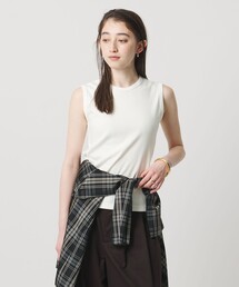 UNITED ARROWS | コットン フライス ノースリーブトップス(Tシャツ/カットソー)