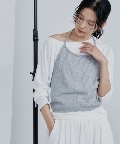 DRWCYS(ドロシーズ)の「2WAYクロスラップビスチェ(キャミソール・レディース・ブラック/グレー・FREE)」の1枚目の写真