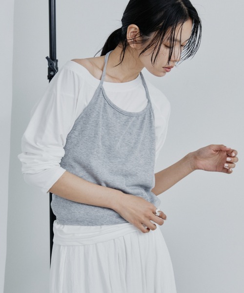 DRWCYS(ドロシーズ)の「2WAYクロスラップビスチェ(キャミソール・レディース・ブラック/グレー・FREE)」の15枚目の写真