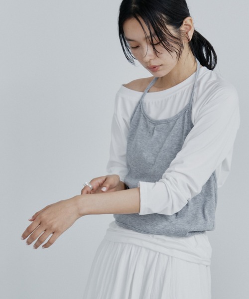 DRWCYS(ドロシーズ)の「2WAYクロスラップビスチェ(キャミソール・レディース・ブラック/グレー・FREE)」の16枚目の写真