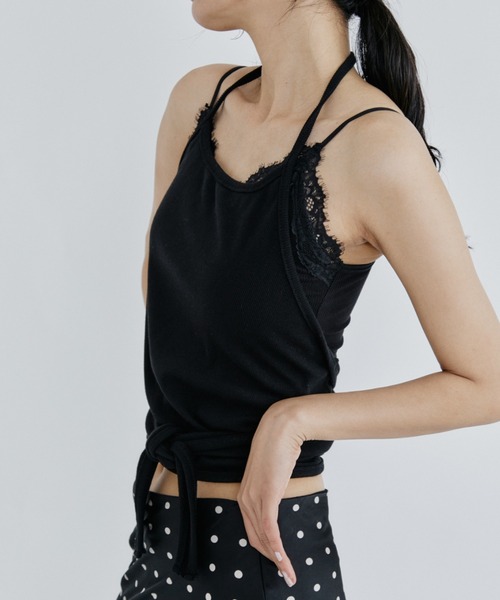 DRWCYS(ドロシーズ)の「2WAYクロスラップビスチェ(キャミソール・レディース・ブラック/グレー・FREE)」の5枚目の写真