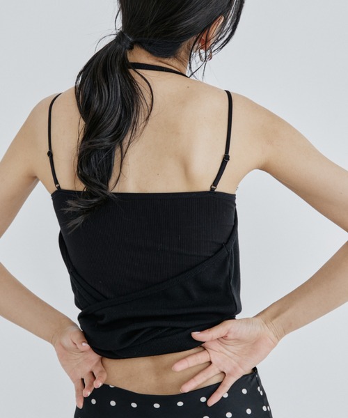 DRWCYS(ドロシーズ)の「2WAYクロスラップビスチェ(キャミソール・レディース・ブラック/グレー・FREE)」の9枚目の写真