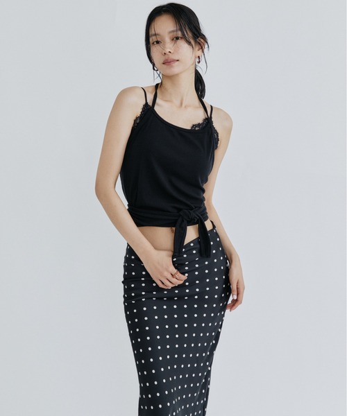 DRWCYS(ドロシーズ)の「2WAYクロスラップビスチェ(キャミソール・レディース・ブラック/グレー・FREE)」の13枚目の写真