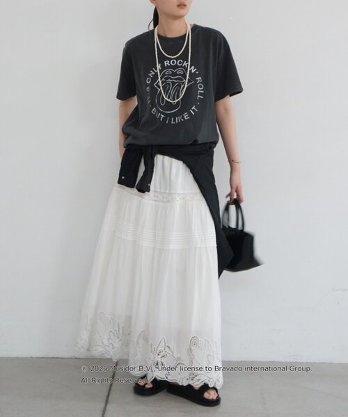 LOUNGEDRESS（ラウンジドレス）の「【GOOD ROCK SPEED】The Rolling StonesT（Tシャツ/カットソー・レディース・チャコールグレー・FREE）」の2枚目の写真