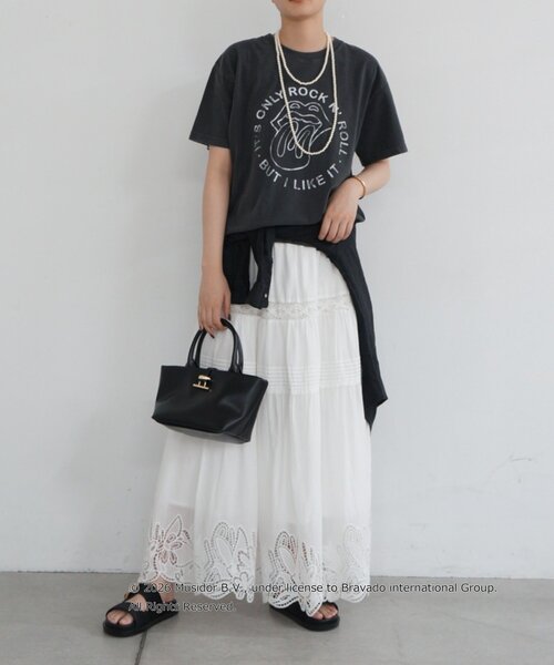 LOUNGEDRESS（ラウンジドレス）の「【GOOD ROCK SPEED】The Rolling StonesT（Tシャツ/カットソー・レディース・チャコールグレー・FREE）」の3枚目の写真