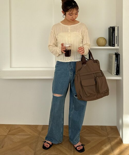 DISCOAT(ディスコート)の「ユーティリティーパフィーバックパック(バックパック/リュック・レディース・チャコールグレー/ブラック/ブラウン・FREE)」の20枚目の写真