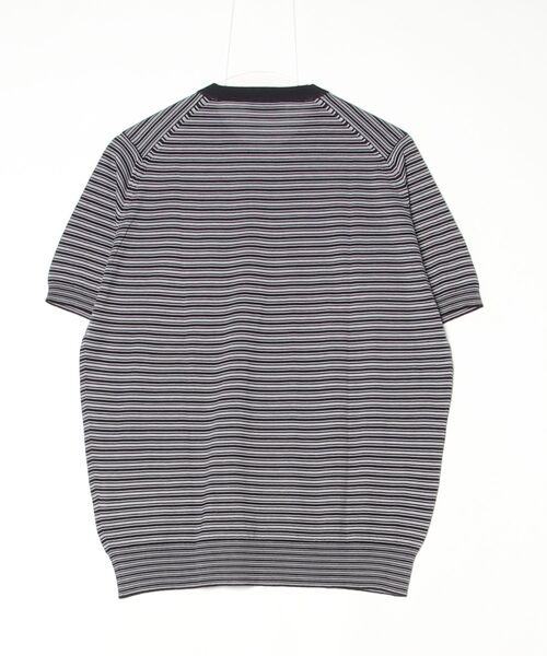 SHIPS（シップス）の「J.SMEDLEY:HOWICK BORDER  T（ニット/セーター・メンズ・ネイビー・MEDIUM）」の2枚目の写真