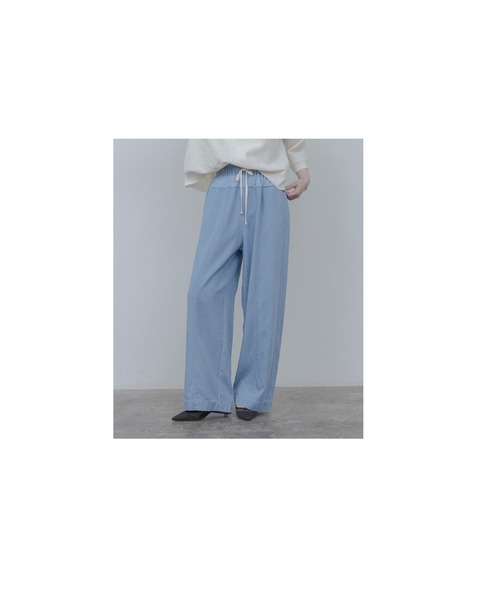 Eimee Law（エイミーロウ）の「テンセルデニムレイヤードワイドパンツ