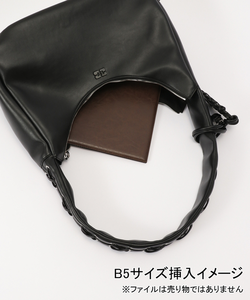 GANNI(ガニー)の「GANNI / ガニー Hobo Medium Laces(ハンドバッグ・レディース・ブラック・FREE)」の12枚目の写真