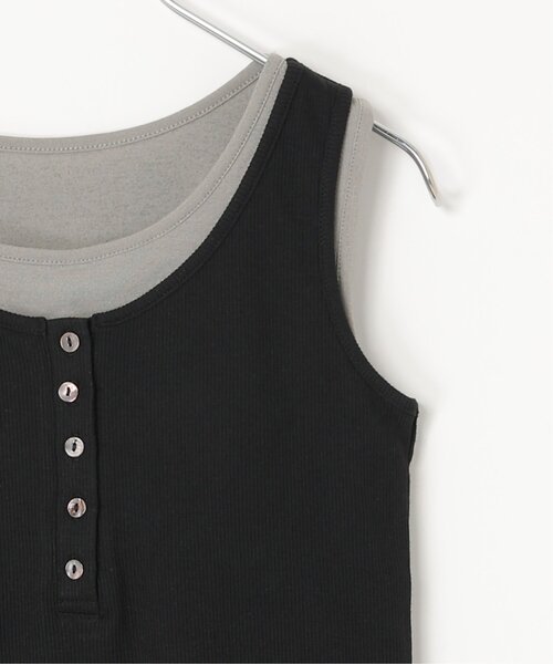 notch.(ノッチ)の「カップ付きレイヤードタンクトップ(タンクトップ・レディース・グレー/ブラック/ブラウン・M)」の8枚目の写真